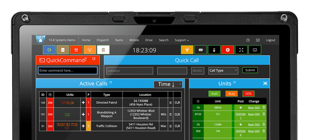 Computer Aided Dispatch Software | CAD Dispatch | 10-8 Systems